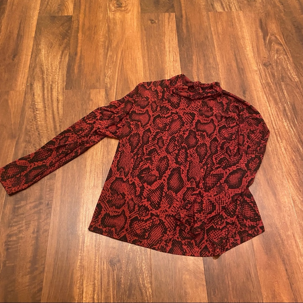Nine West Snakeskin Pattern Blouse